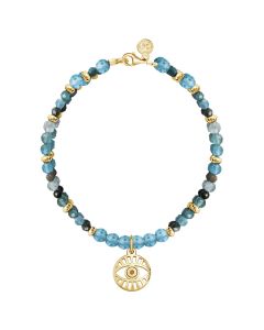 Pulsera Elefante Zen con Amatista Dorado