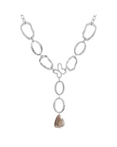 Collar Eslabones Mariposa con Piedras