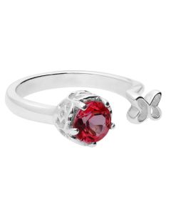 Anillo Mariposa con Topacio Blazing Red M-G