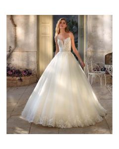 Vestido Estilo Princesa TUL, Encaje y Pedrería