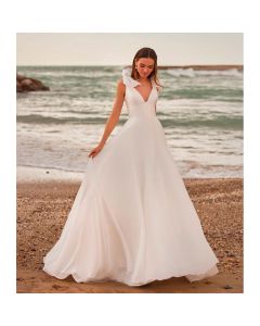 Vestido Estilo a Organza y Mikado