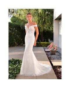 Vestido Estilo Sirena TUL,CHANTILLY,ENCAJE y Pedre