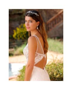 Vestido Estilo Sirena Tul y Encaje