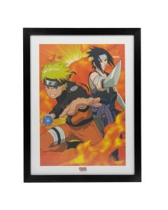 Poster Enmarcado - Naruto Uzumaki y Sasuke Uchiha