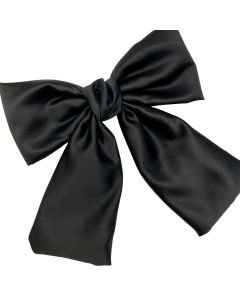 Moño de Tela Satin con 2 Coletas LARGAS,PUNTAS Rec