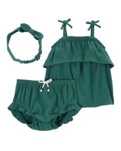 Set 3 Piezas con SHORT y Diadema