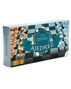 Ajedrez Magnético PZAS Doradas y Plateadas Caja