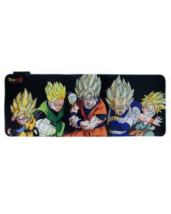 Mousepad con LED Guerreros Saiyajin