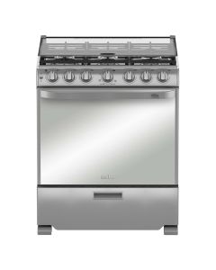 Estufa de Piso INOX con CAPELO Cristal Templado