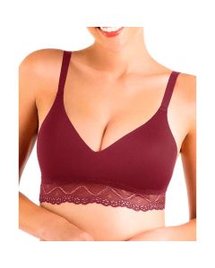 Bralette con Encaje sin Varillas