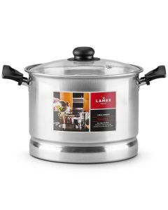 Vaporera 22 Alta Tapa de Vidrio 6.5 LT
