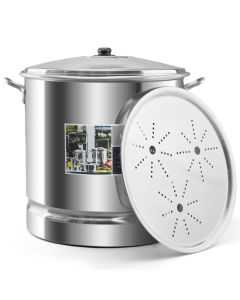 Vaporera 100 con TAPA de Aluminio y Vaporizador