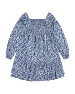 Levis Long SLV Smocked Top Dress