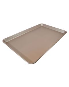 Charola Rectangular CHAMPAGNE(43X28X2.6) con TEFLON