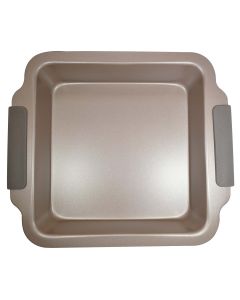 Molde CUADRADO, CHAMPAGNE(30.5X26.7X5.7) con TEFLON