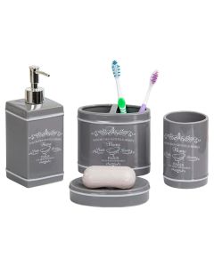 Set 4 PZ Accesorios Baño