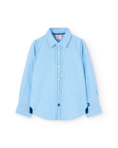 Camisa Manga Larga Moda Estampado Puntos
