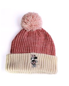 Minnie Mouse Pose Pink Beanie