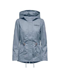 Parka con Cuello Alto y Capucha