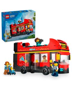 Autobús Turístico Rojo de Dos Plantas