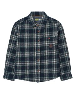 Camisa Casual Manga LARGA, Estampado Cuadros