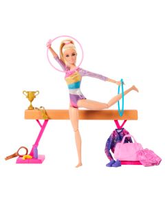 Barbie Profesiones Gimnasta Cabello Rubio