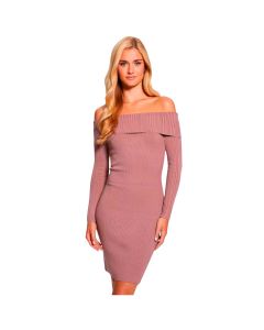 Vestido LS Fold Over Rib Julia Dress