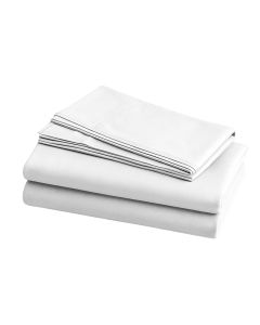 Juego de Sabanas Bamboo Sense Blanco Individual