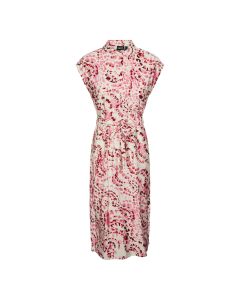 Vestido Midi Manga Corta Print