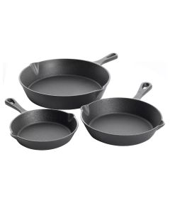 Set 3 PZ Sartenes Hierro Fundido
