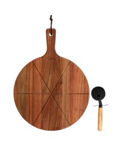 Set 2 PZ Tabla y Cortador para Pizza