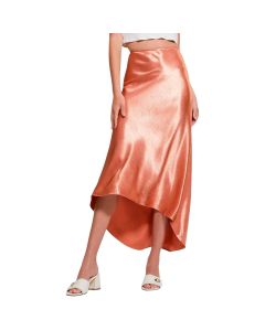 Falda Lilya Satin Midi Skirt