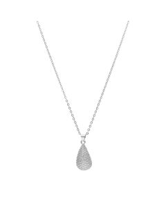 Collar Chapa Gota Cristales Dorado