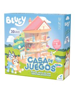 Juego de Mesa Bluey Casa de JUEGOS, Caja Carton