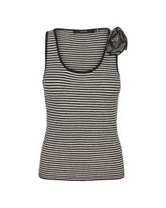 Blusa sin Mangas Cuello Redondo