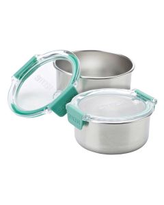 Juego Contenedores con TAPA Plástico 200ML 2P