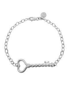 Pulsera Llave del Corazón Dorada