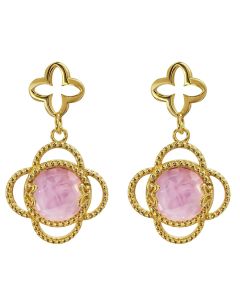 Aretes Rosé Dorados