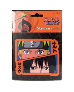 Sticker DECORATIVO-NARUTO y Sasuke