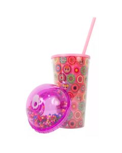 Vaso con Popote las Chicas Super Poderosas 710 ML