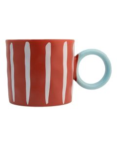 Tarro Porcelana 420ML Rojo