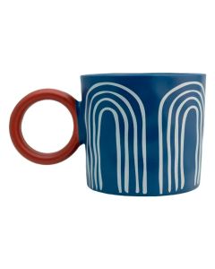 Tarro Porcelana 420ML Azul