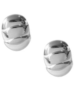 Arete Oval Redondeado Lineas