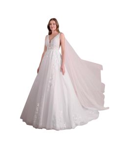 Vestido de Novia Corte Princesa Tul y Encaje