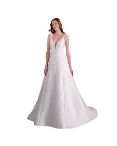 Vestido de Novia Corte a Mikado