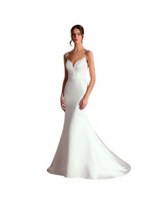 Vestido Novia Corte Sirena Raso