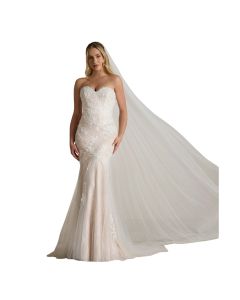 Vestido de Novia Corte Sirena Encaje y Pedrería