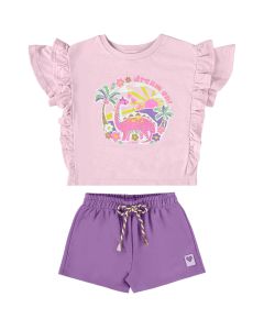 Conjunto Short y Blusa Manga Corta