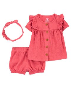 Conjunto con SHORT, Blusa y Diadema