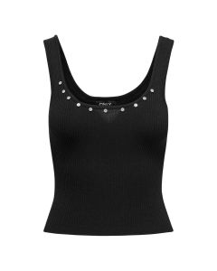 BLUSA, Cuello u, sin Mangas